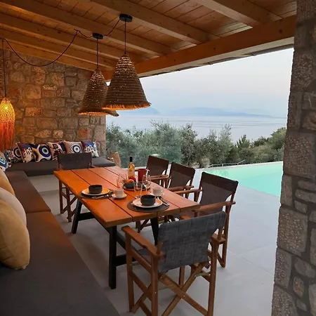 Luxury Ponti Hill Z Widokiem Na Morze Villa